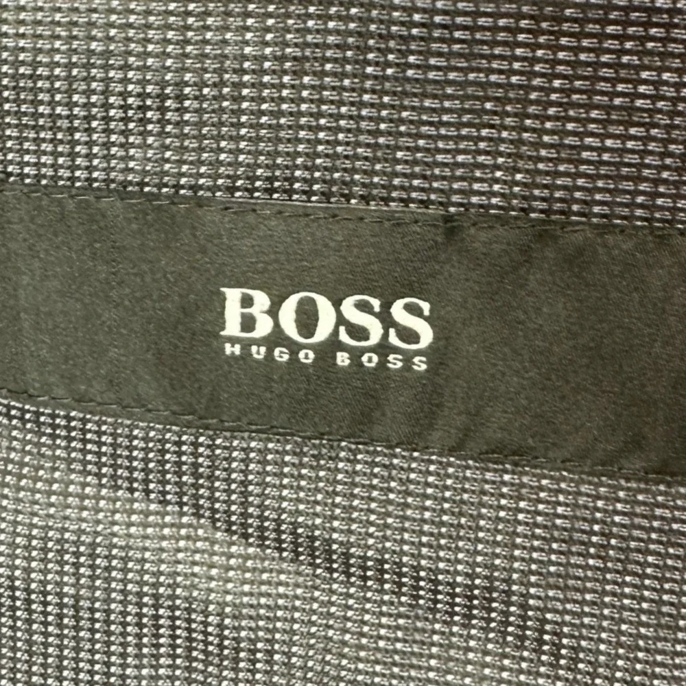 Hugo Boss Hutsons4 Virgin Wool Blazer Men 48R Purple Slim Lanificio Tesse Biella